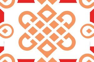 An orange and red pattern with a design vector