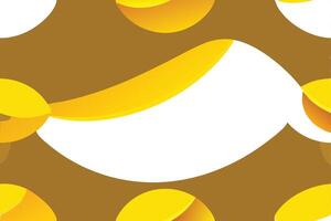 A pattern with yellow circles and a white bird vector