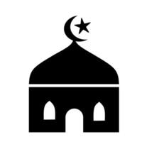 Mosque flat icon,illustration on white background. vector