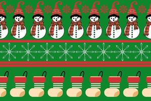 Christmas pattern, abstract pattern, snow doll, fabric pattern vector