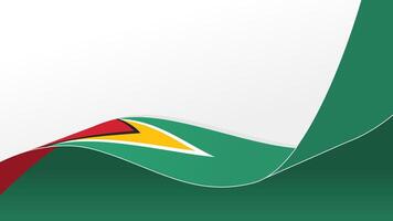 Waving flag of Guyana. background for independence day design vector