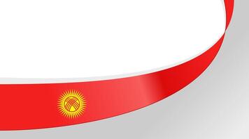 Waving flag of kyrgystan. background for independence day design vector