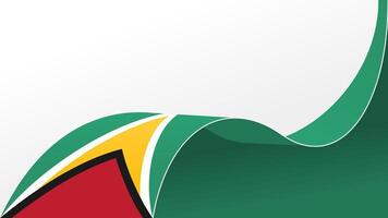 Waving flag of Guyana. background for independence day design banner vector