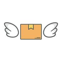 A building or warehouse, symbolizing storage or fulfillment centers. Logistic Icon isolate white background vector