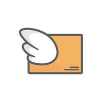 Set of unique Logistic Icon isolate white background, cartoon style. vector