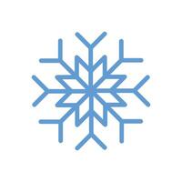 ice snow crystal flake weather icon linear style isolated white. vector