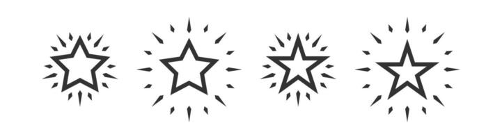 Star icon. Best rating. Success symbol. Favourite element. vector