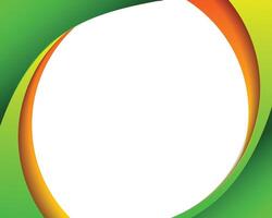 Modern blank background abstract curved geometric shape border vector