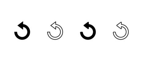 Reload, repeat, refresh icon in generic style. Loop arrow sign symbol vector