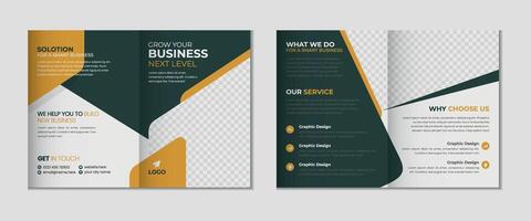 4 pages brochure layout design vector
