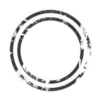 abstract Grunge circle Stamp. Distress grain surface dust and rough background concept. Overlay texture with banners, logos, icon, label and badges vector