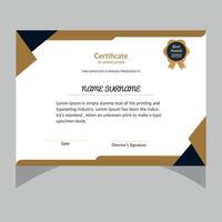 Modern Certificate design template. vector