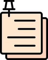 Notes Glyph Icon Design vector