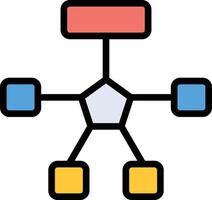 Algorithm Glyph Icon Design vector