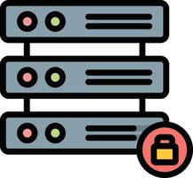 Server Glyph Icon Design vector