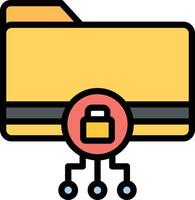 Encryption Glyph Icon Design vector