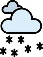 Snow Glyph Icon Design vector