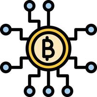 Cryptocurrency Glyph Icon Design vector