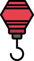 Crane Glyph Icon Design vector