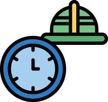 Working Hours Glyph Icon Design vector
