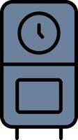 Cuckoo Clock Glyph Icon Design vector