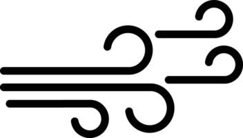 Wind Glyph Icon Design vector