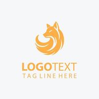 Elegant Golden Fox Logo Design for Brands vector