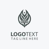 Modern Abstract Logo Design With Geometric Symbol and Text vector