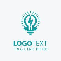 Custom Text and Tagline Balb Logo vector