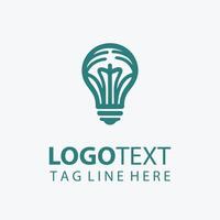 Bulb Idea With Text Placeholder vector