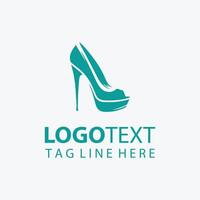 unique heel logo vector