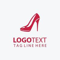 Elegant High Heel Logo vector