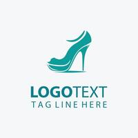 Shoe Logo Design with Customizable Text vector