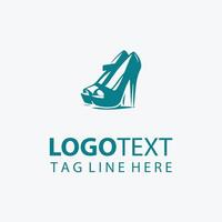 High Heel Shoe Logo vector