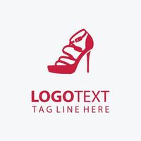 Elegant High Heel Logo vector