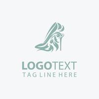 Elegant Shoe Logo Design With Stylish Typography vector