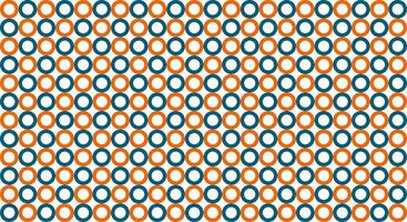 Seamless pattern with alternating orange and blue circles on a white background. Minimalist and versatile design perfect for backgrounds, wallpapers, and product packaging, modern touch. vector