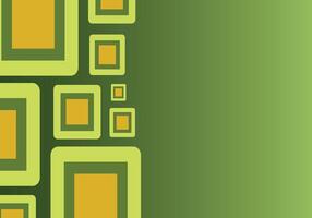 Retro Geometric Green and Yellow Pattern vector