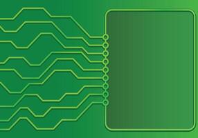 Green Circuit Board Background vector