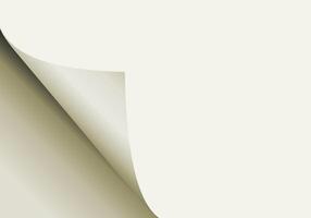 Minimalist Curled Paper Background vector