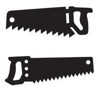 Hand Saw Icons Set Illustration on white background vector