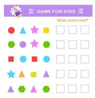 A game for children. Attention tasks. IQ training test vector