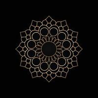 Luxurious gold mandala backdrop with intricate patterns vector