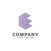 Fresh and modern logo featuring the initial E vector