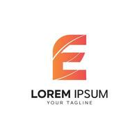 Captivating logo illustration with an initial E design vector
