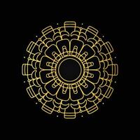 Golden mandala pattern background with a luxurious ambiance vector