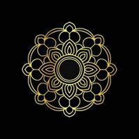 Intricate gold mandala pattern background with a touch of luxury vector