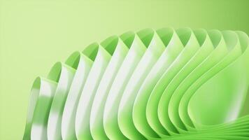Green abstract curvy background, desktop wallpaper, 3d rendering. video