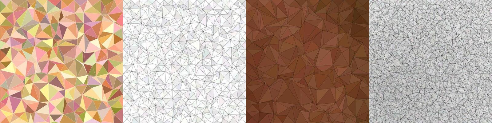 Abstract triangle polygon background collection