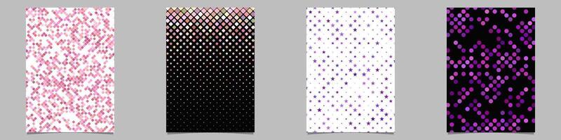 Abstract geometrical brochure background collection vector